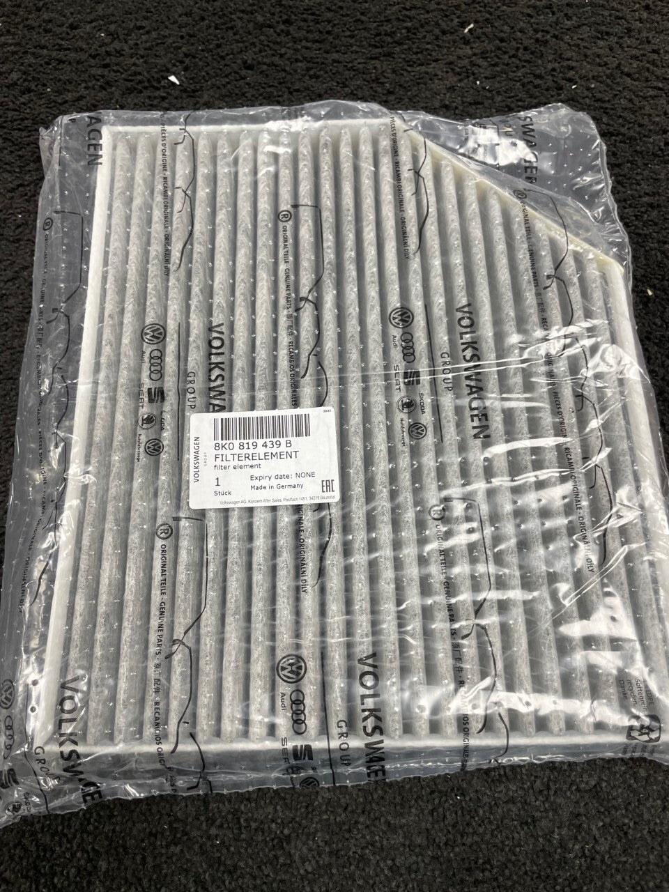 ORIGINAL AUDI A4 S4 A5 S5 Q5 RS5 Q5 DUST POLLEN CABIN FILTER GENUINE 8K0819439B