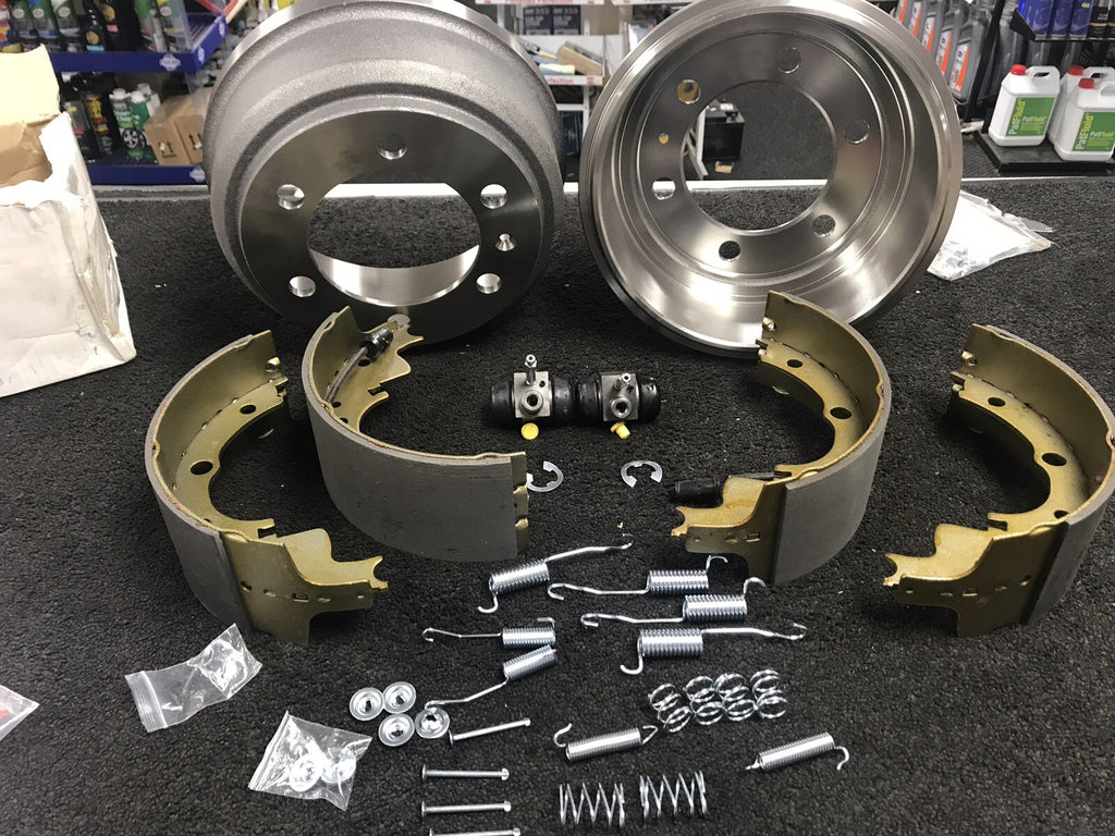 REAR BRAKE DRUMS BRAKE SHOES FITTING KIT WHEEL CYLINDER FOR  IVECO DAILY 85-98