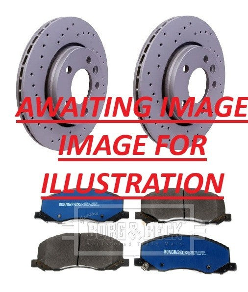 REAR PERFORMANCE DRILLED BRAKE DISCS PADS FIT INSIGNIA VXR 2.8 2013 ON 315MM