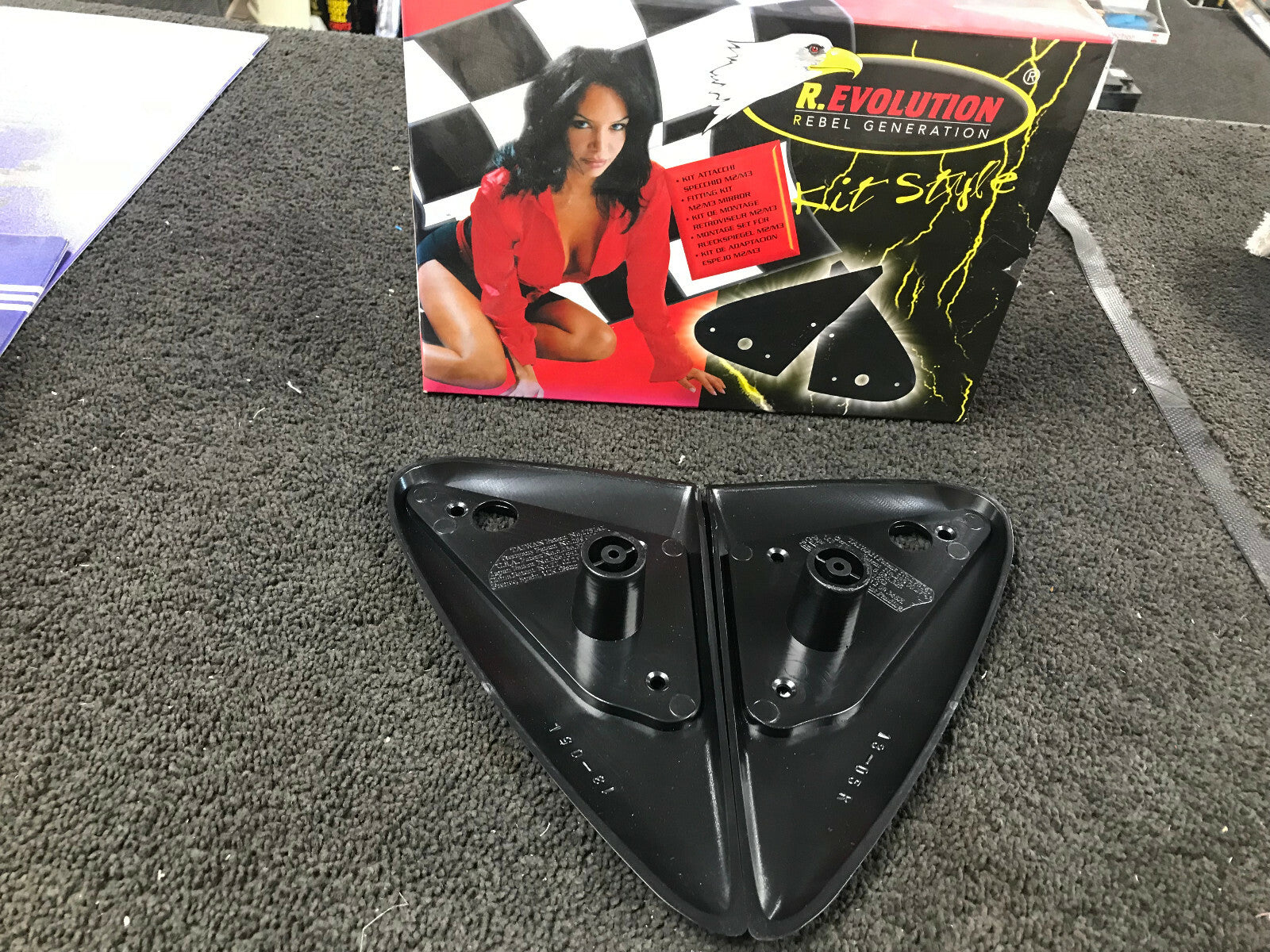 M3 E36 STYLE UNIVERSAL SIDE MIRROR BACKING PLATES FOR FIAT PUNTO MK2 5DOOR