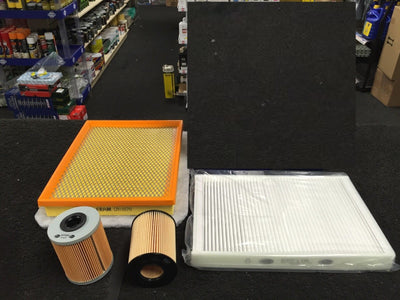 VAUXHALL ASTRA J 1.7CDTI ECoflex OIL AIR FUEL POLLEN CABIN FILTER SERVICE KIT