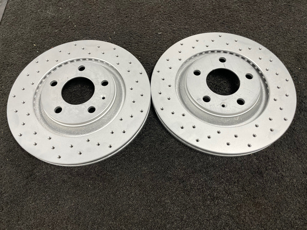 AUDI S4 4.2 V8 B6 B7 QUATTRO REAR CROSS DRILLED PERFORMANCE BRAKE DISC