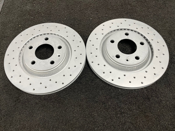 AUDI S4 4.2 V8 B6 B7 QUATTRO REAR CROSS DRILLED PERFORMANCE BRAKE DISC