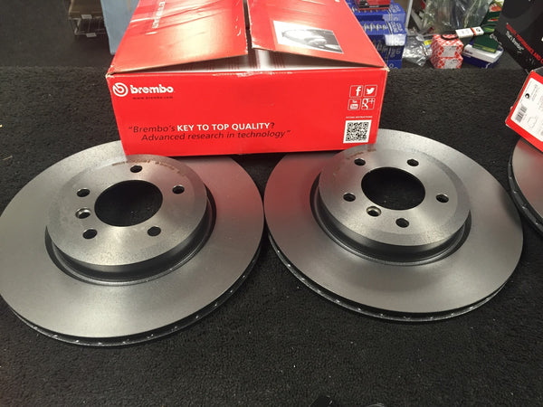 BMW 330D 330i 330Ci MSPORT BRAKE DISC BREMBO FRONT BRAKE DISCS X 2  325MM 