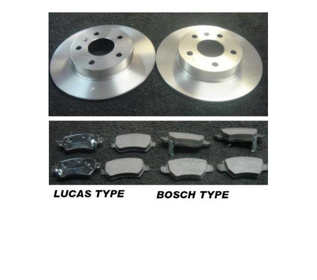 VAUXHALL ASTRA G MK4 1998-2004 ALL MODELS REAR BRAKE DISCS BRAKE PADS 5 STUD