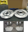 AUDI TT A3 3.2 V6 BRAKE DISCS FRONT VENTED 334MM MINTEX FRONT PADS