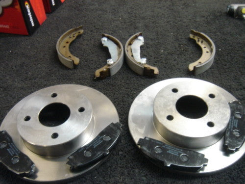 FOR NISSAN MICRA K11 93-02  BRAKE DISCS & PADS REAR BRAKE SHOES