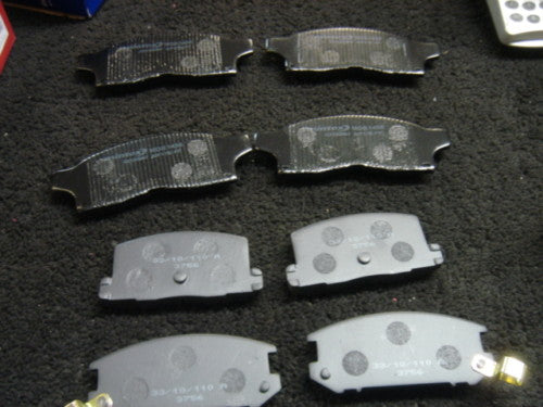 FOR TOYOTA MR2 GT TURBO 90-91 FRONT & REAR BRAKE PADS 