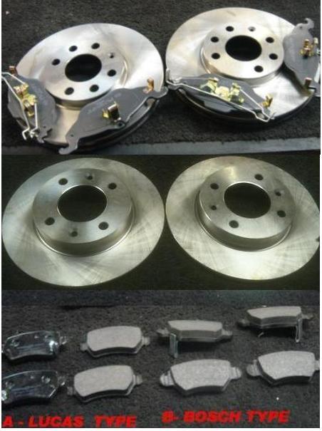 ASTRA G COUPE 1998-04 FRONT REAR BRAKE DISCS PADS 4STUD