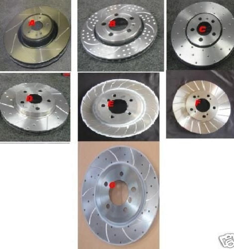 ASTRA H ZAFIRA 2.0TURBO  TWINTOP FRONT DRILLED GROOVED BRAKE DISCS 308 MM NEW 