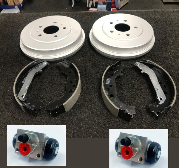 FOR FORD FOCUS MK2 MK3 1.6TDCI BRAKE DRUMS REAR BRAKE SHOES  BRAKE CYLINDER