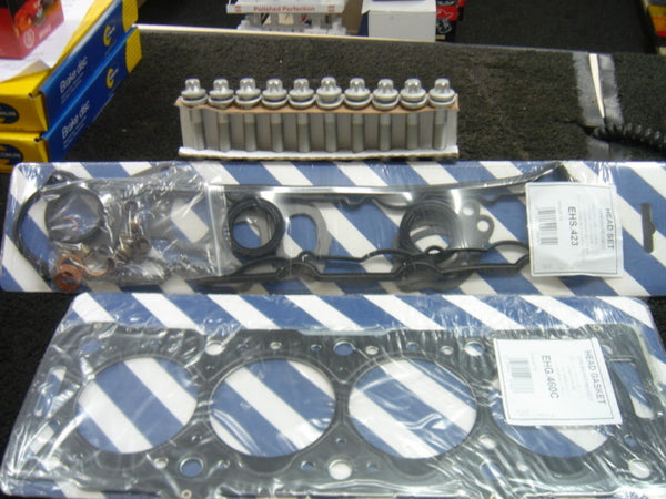  FOR FIAT SCUDO 1.9DIESEL DW8 HEAD GASKET SET CYLINDER HEAD BOLTS 
