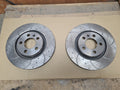 FOR AUDI SKODA GOLF FRONT 280MM DIMPLED GROOVED BRAK DISCS