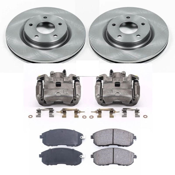 FOR NISSAN PULSER C13 FRONT BRAKE CALIPERS COMPLETE BRACKET BRAKE PAD PAIR 280MM