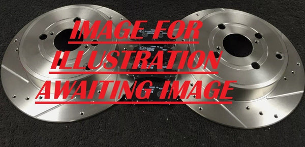 PERFORMANCE DRILLED GROOVED REAR BRAKE DISCS PADS SET FIT COROLLA GR  1.8 2020-