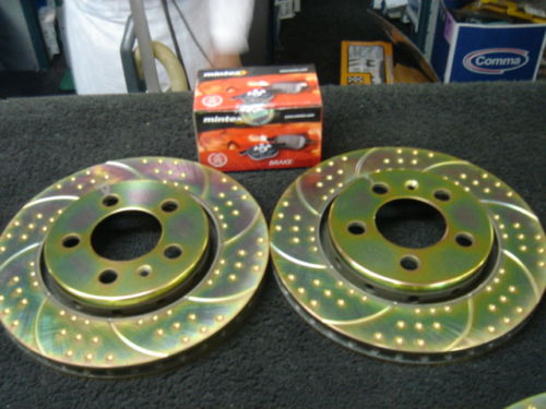 OCTAVIA VRS CUPRA DIMPLED GROOVED BRAKE DISC PADS FRONT