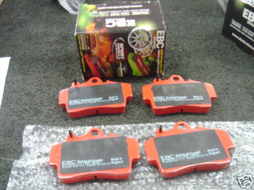 PORSCHE BOXSTER BRAKE PADS EBC RED STUFF FRONT  