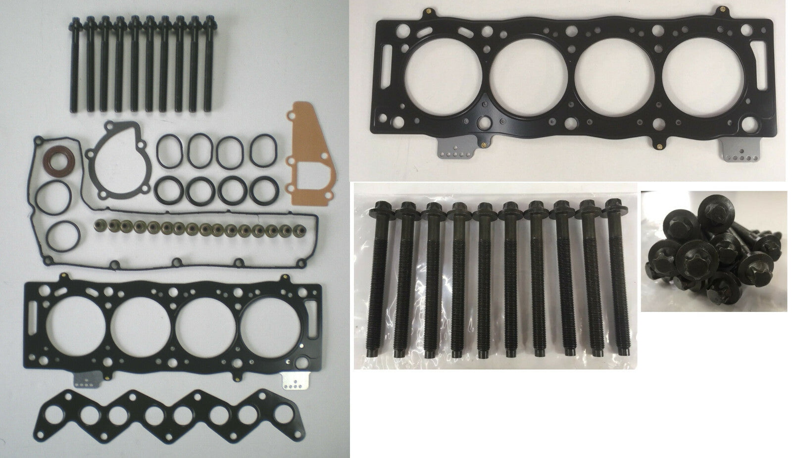 HEAD GASKET SET BOLTS FITS FORD FIAT CITROEN PEUGEOT VOLVO 2.0 HDi TDci 16V VRS