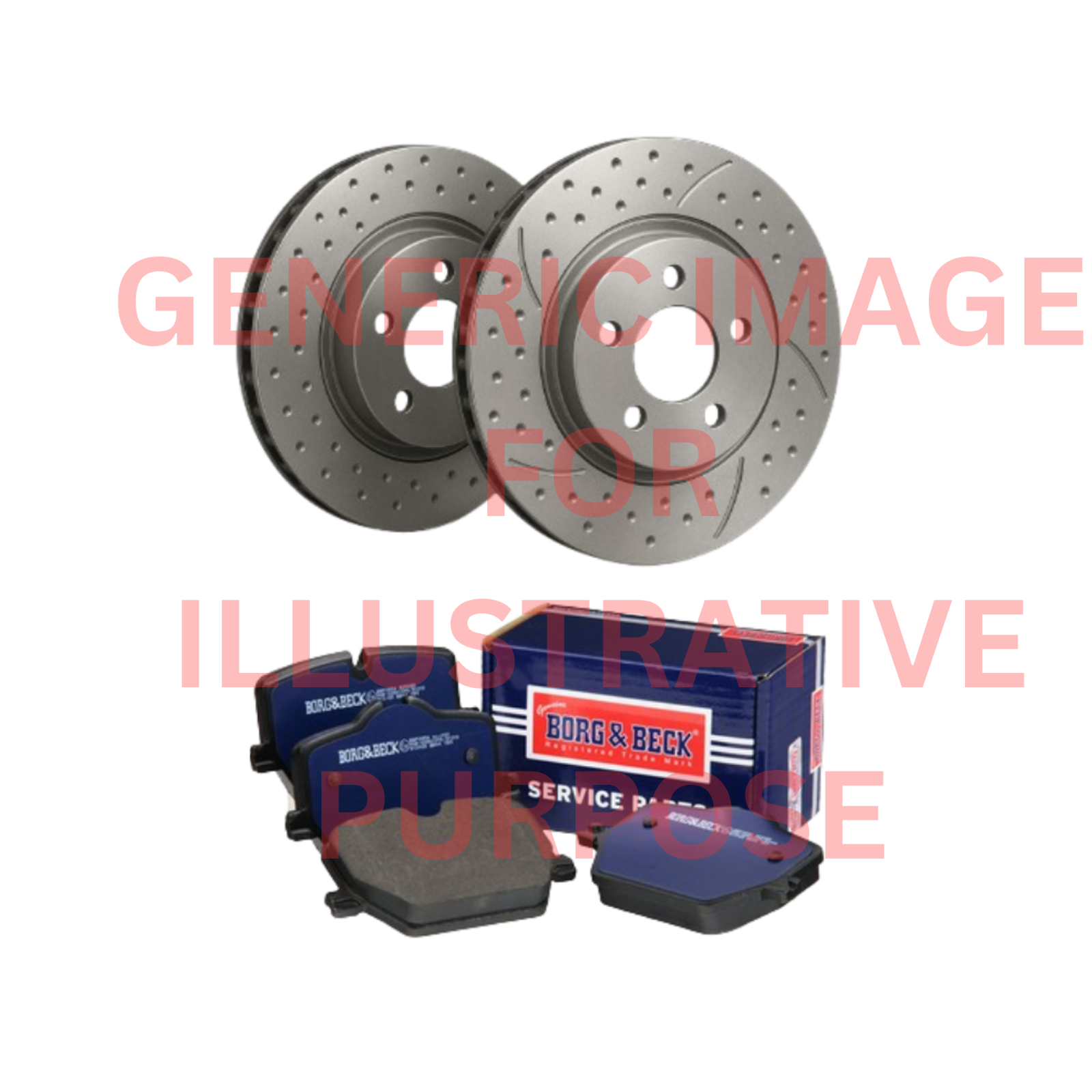 REAR DIMPLE GROOVED PERFORMANCE BRAKE DISCS PADS FIT TOYOTA SUPRA GR A90 345MM