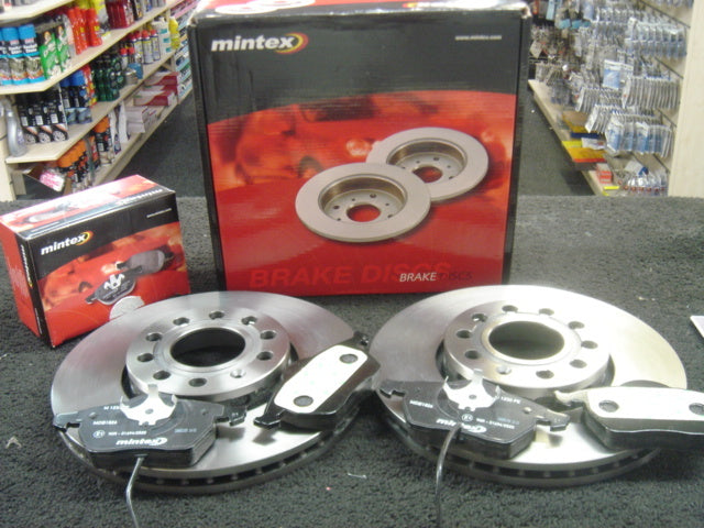 AUDI A4 B6 2.0TDI  2.0FSI MINTEX FRONT BRAKE DISCS & PADS