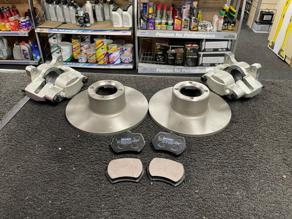 FOR MINI 1.0 1.3 COOPER S WORK FRONT CALIPERS AND BRAKE DISCS PADS 213X9MM SOLID