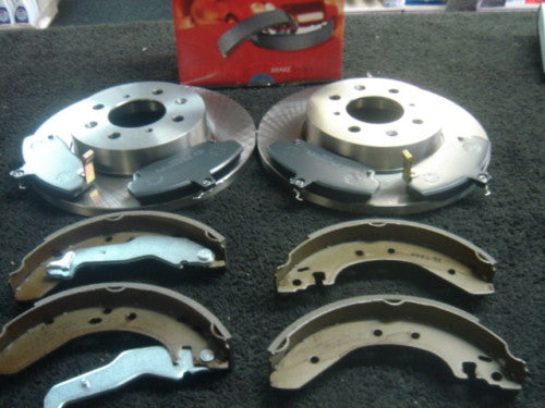 ROVER 200 214 216 400 414 416 418 FRONT BRAKE DISC PADS & SHOES