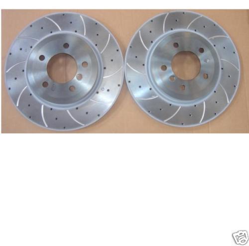 BMW 330 330D 330i 330CI BREMBO DRILLED GROOVED BRAKE DISC  FRONT