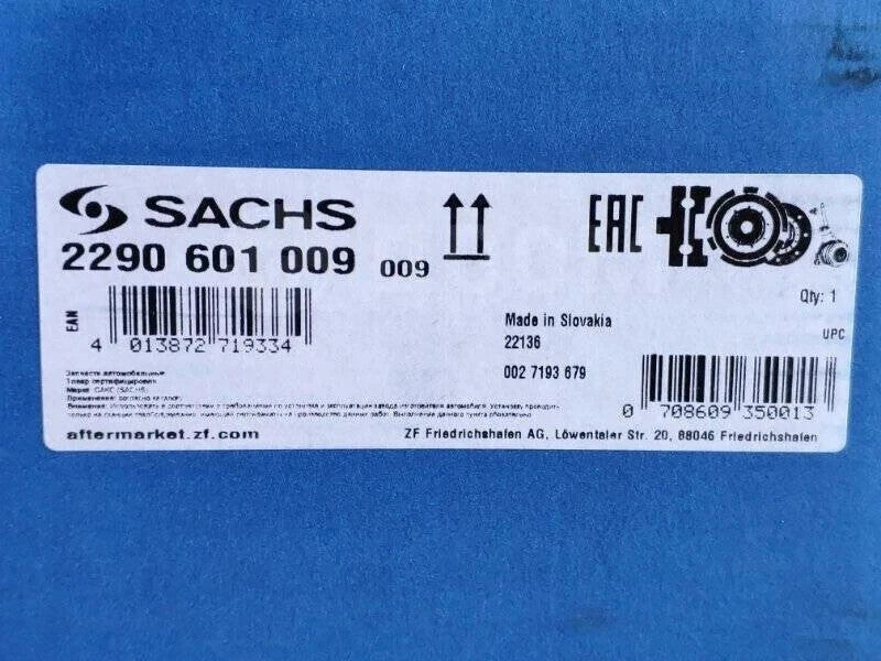 SACHS DUAL MASS FLYWHEEL CLUTCH KIT SUPERB II (3T4) 2.0 TDI OCTAVIA II (1Z3)