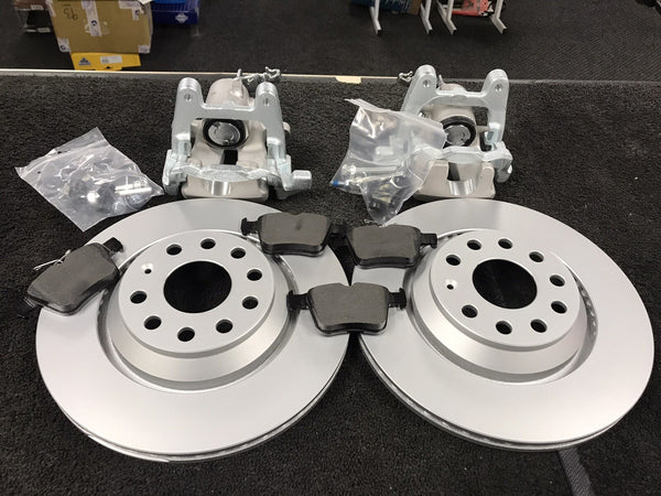 AUDI TT MK2 3.2 8J REAR BRAKE DISC CONVERSION SOLID TO VENTED CARRIER KIT 310X22