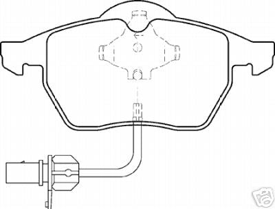  AUDI A6 A4 97-07  BRAKE PADS MINTEX FRONT WITH WIRE