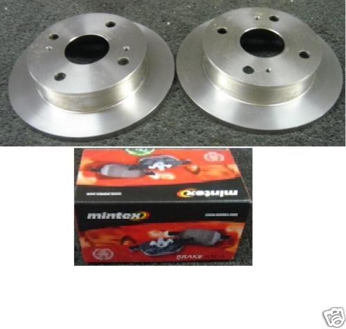 FOR TOYOTA  COROLLA 1.6 AE86 REAR BRAKE DISC MINTEX PADS