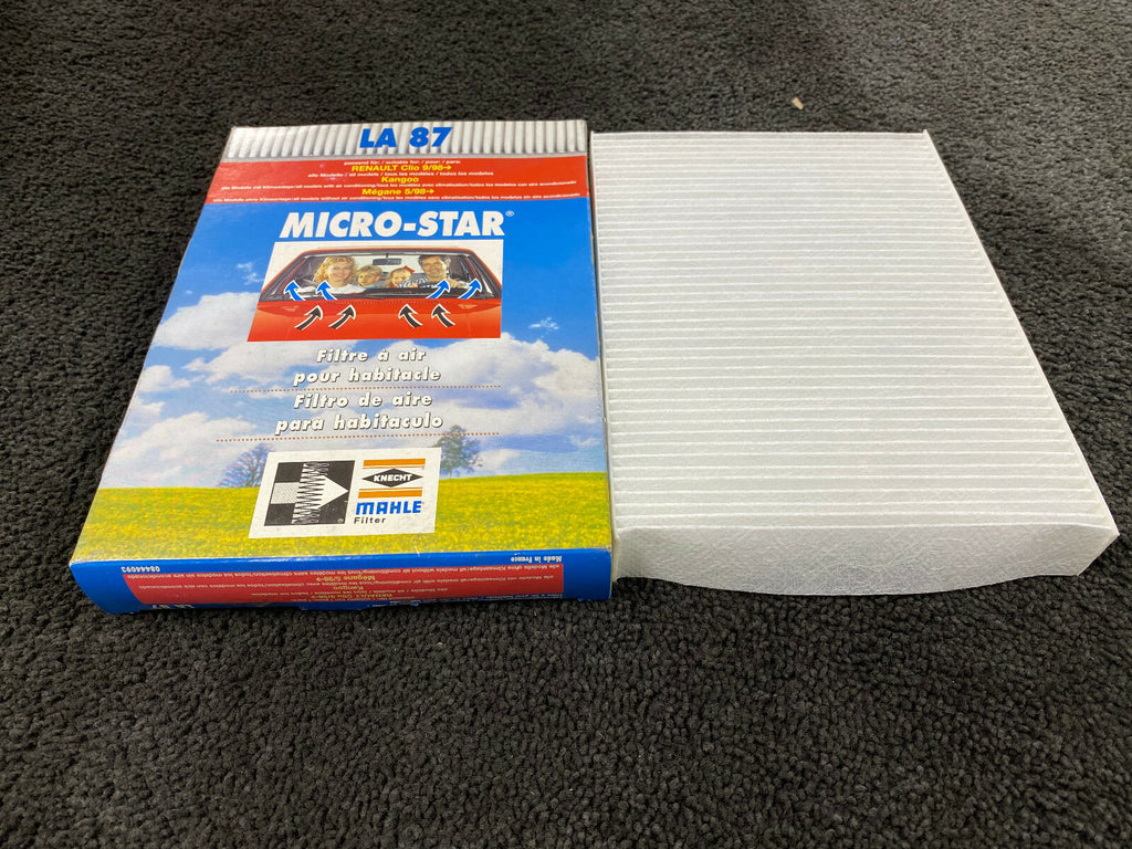 MAHLE CABIN POLLEN FILTER RENAULT CLIO 1998> KANGOO MEGANE 1998>