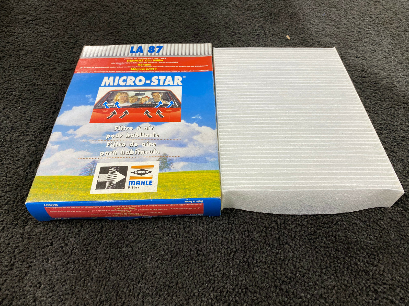 MAHLE CABIN POLLEN FILTER RENAULT CLIO 1998> KANGOO MEGANE 1998>