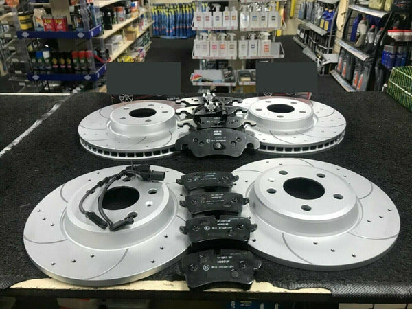 A7 TDI QUATTRO S LINE BLACK EDITION BRAKE DISC DRILLED GROOVE FRONT REAR 356+330