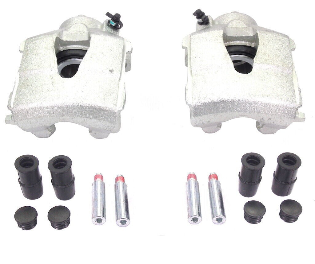 2 FRONT BRAKE CALIPER + SLIDER LH RH BEETLE BORA GOLF MK4 MK5 MK6 POLO JETTA UP