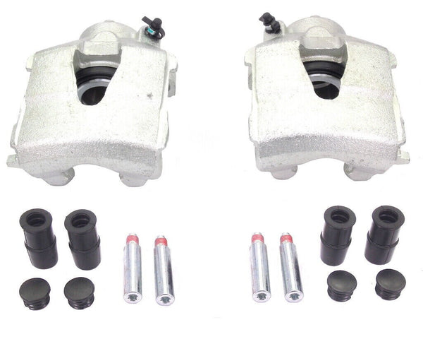 2 FRONT BRAKE CALIPER + SLIDER LH RH BEETLE BORA GOLF MK4 MK5 MK6 POLO JETTA UP
