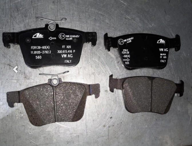 REAR BRAKE PADS FOR 300MM DISC TT Q3 MK2 SUPERB GENUINE 3Q0698451F