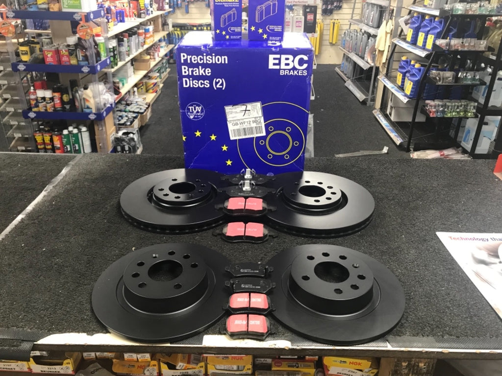 FOR VAUXHALL ASTRA ZAFIRA  VXR BRAKE DISC  BRAKE PADS FRONT REAR EBC 