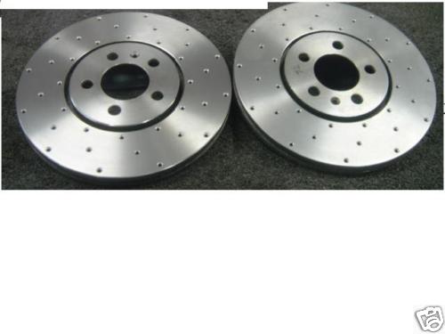 VW GOLFMK3 GTI VR6 CROSS DRILLED  FRONT BRAKE DISCS  288MM