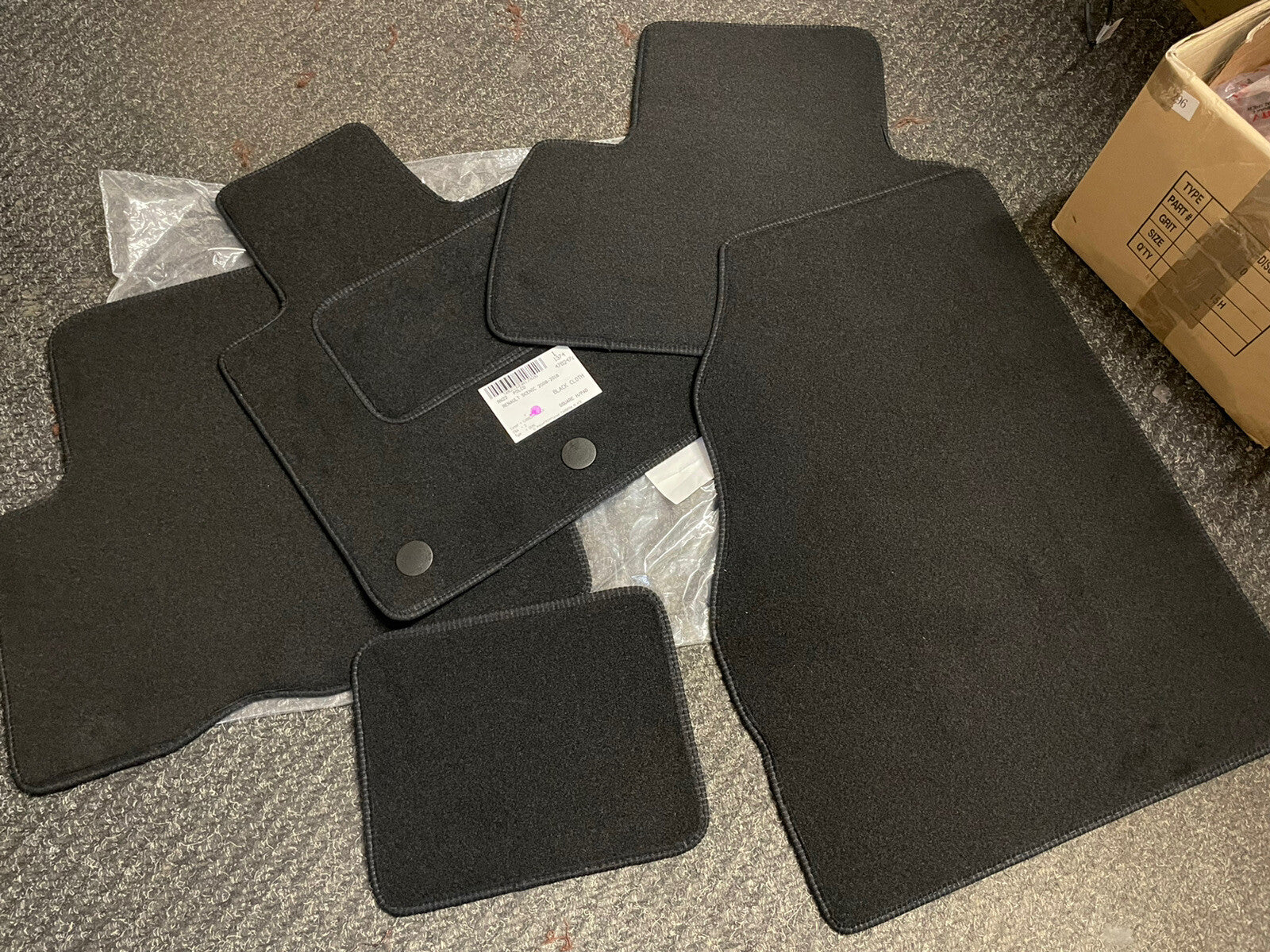 RENAULT SCENIC MK3 FLOOR MAT SET FULL CAR FRONT REAR 2009-2016 PREMIUM QUALITY