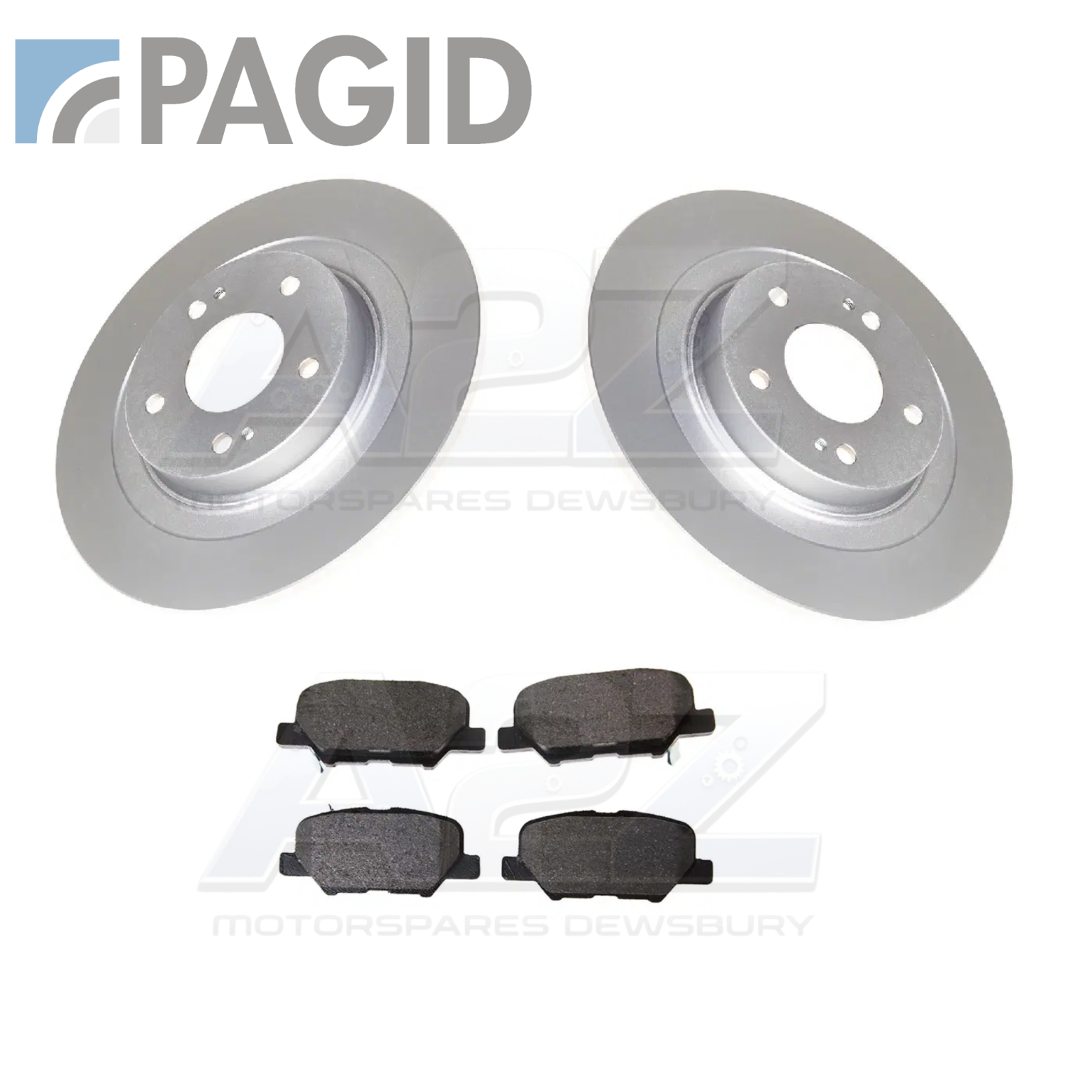PAGID REAR 302MM BRAKE DISCS & PADS SET FIT MITSUBISHI OUTLANDER 2.0 PHEV 2012-