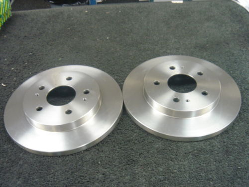 FOR DAIHATSU CUORE 98-02 FRONT BRAKE DISCS 211MM 4 STUD NEW
