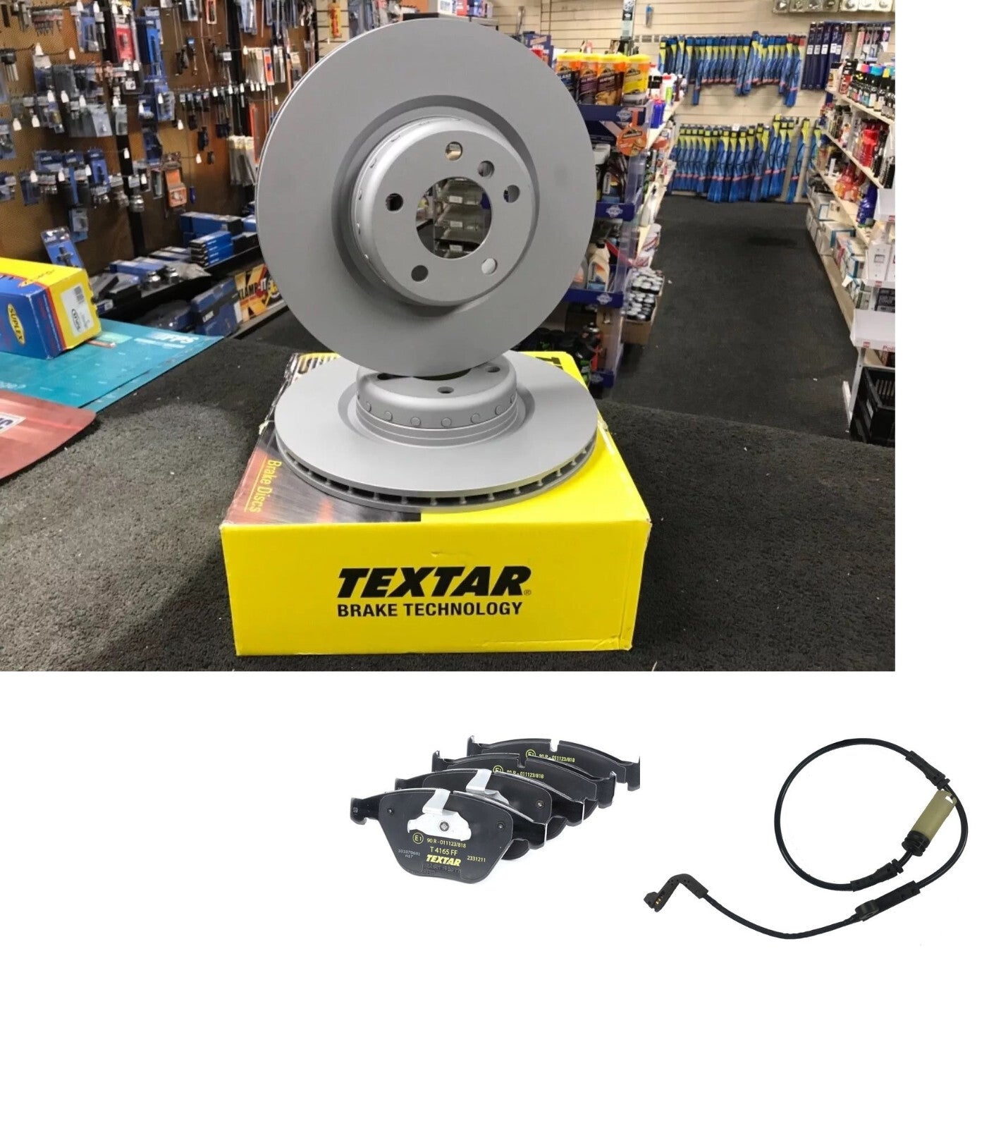 ORIGINAL OE TEXTAR FRONT BRAKE DISCS BMW - 5 SERIES 520D SE MK5 FL E60 92122605