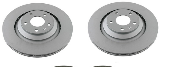 FOR AUDI A6 C6 2.7TD 3.0TD 3.2 2004-2011  2 REAR FERODO BRAKE DISCS 330MM