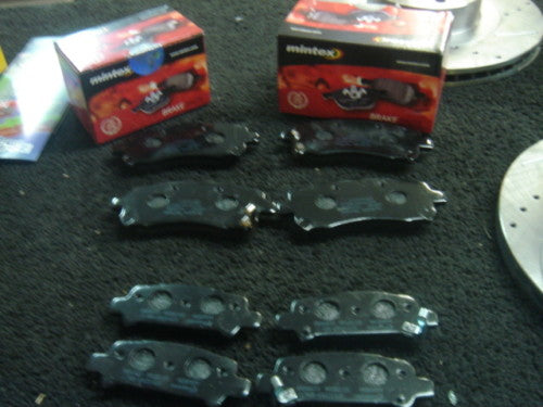 MINTEX BRAKE PADS FRONT REAR FIT FOR LEGACY GTB TWIN TURBO 