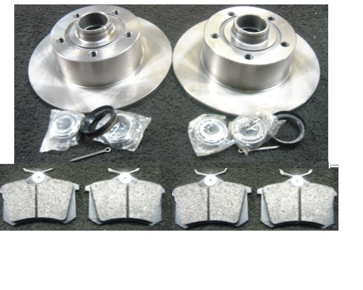 AUDI A4 1995-2001 BRAKE DISC REAR BRAKE DISCS WHEEL BEARINGS BRAKE PADS