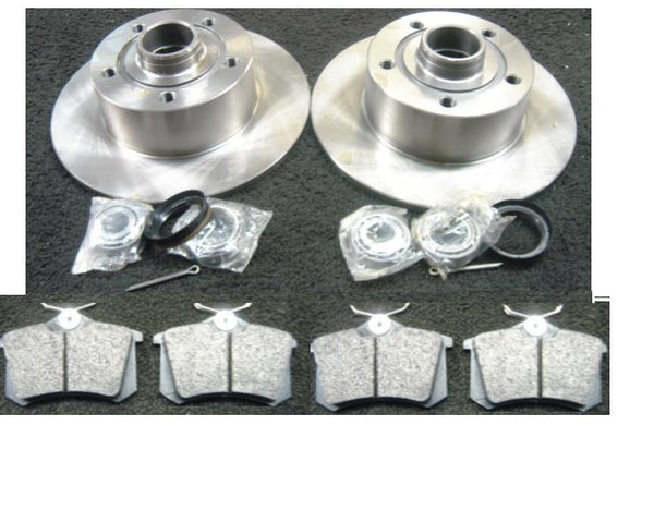 AUDI A4 1995-2001 BRAKE DISC REAR BRAKE DISCS WHEEL BEARINGS BRAKE PADS