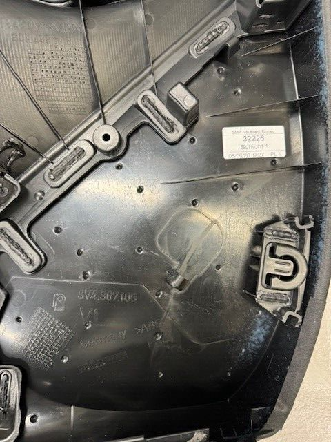 AUDI A3 SPORTBACK 2013 -2020 FRONT DOOR PANEL CARD NS LH 8V4867103BWFA