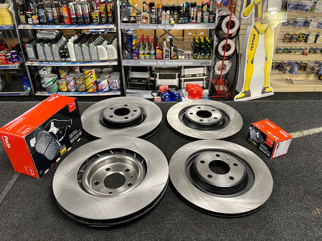 FOR PORSCHE MACAN 3.0 S 95B FRONT REAR BRAKE DISCS AND BRAKE PADS WEAR SENSORS