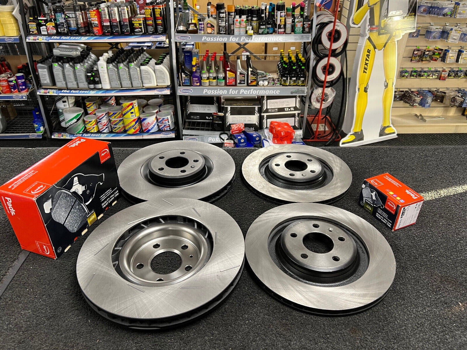 FOR PORSCHE MACAN 3.0 S 95B FRONT REAR BRAKE DISCS AND BRAKE PADS WEAR SENSORS